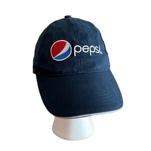 PEPSI logo SodaGear Pepsi Gear blue embroidered adjustable ball cap hat